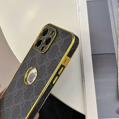 High Quality Frame Ophidia Leather Phone Case for iPhone 12-17