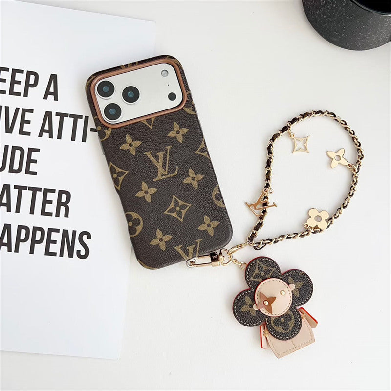 Rugged Antique Phone Case with Strap for iPhone 12-17