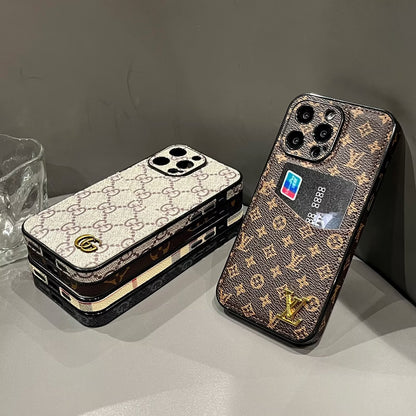 Classic Phone case made of fabric and leather for iPhone 13-17