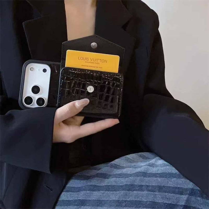 Classic Grain Leather Case for iPhone 12-17