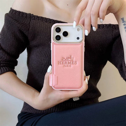Premium Tooled Leather Phone Case for iPhone 12-17
