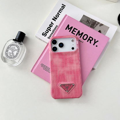 Elegant Prada Apple Phone Case For iPhone 17 / 16 / 15 / 14