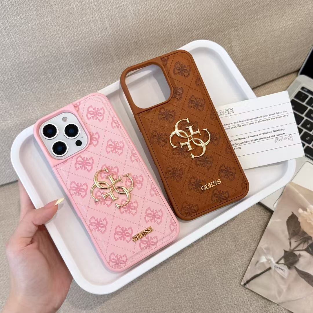 Clean-Cut Leather Case for iPhone 13-16
