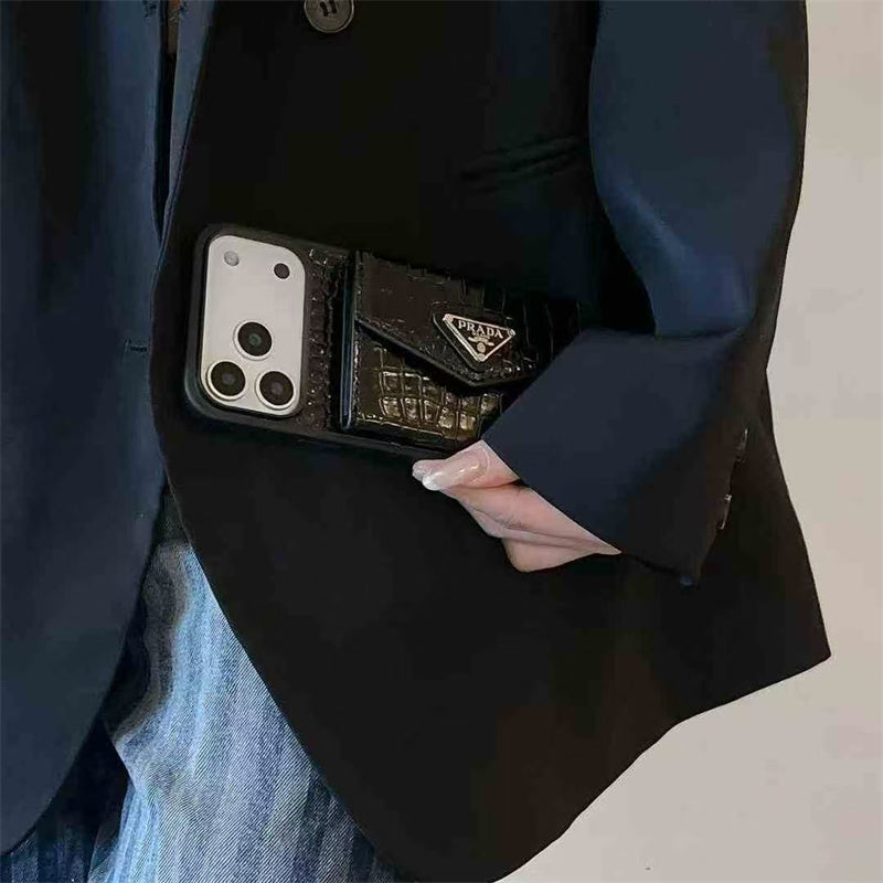 Classic Grain Leather Case for iPhone 12-17