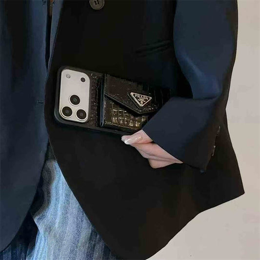 Classic Grain Leather Case for iPhone 12-17