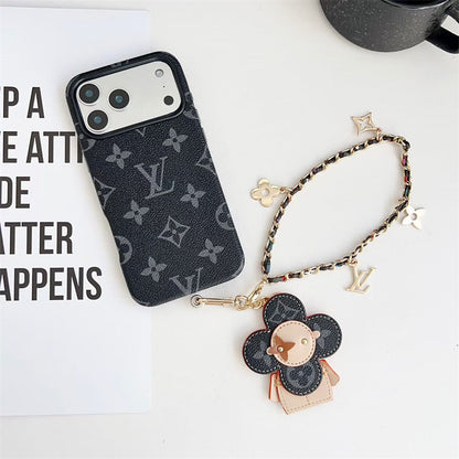 Rugged Antique Phone Case with Strap for iPhone 12-17