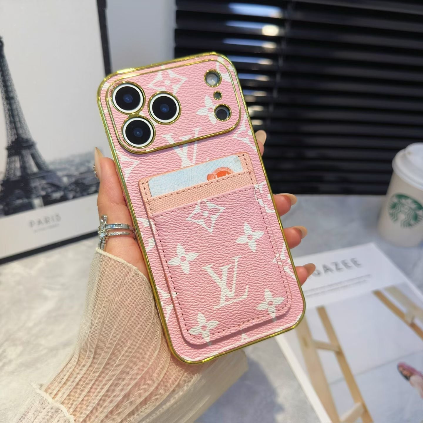 Premium Phone Case with Card Holder For iPhone 12-17