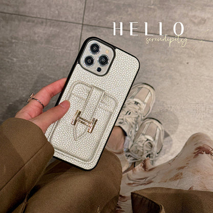 Premium Leather Phone Case card holder for iPhone 13-17