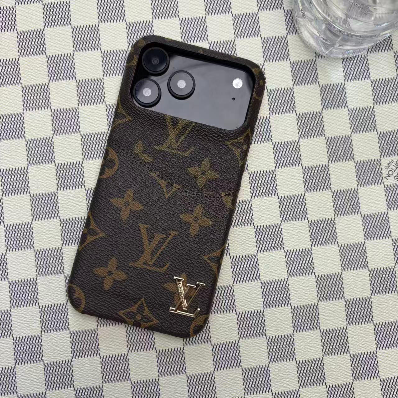 Leather Phone Case with Card Holder For iPhone 12-17