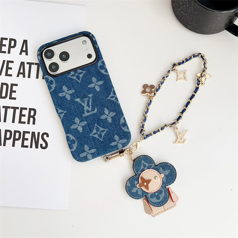 Rugged Antique Phone Case with Strap for iPhone 12-17