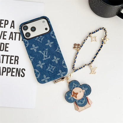 Rugged Antique Phone Case with Strap for iPhone 12-17
