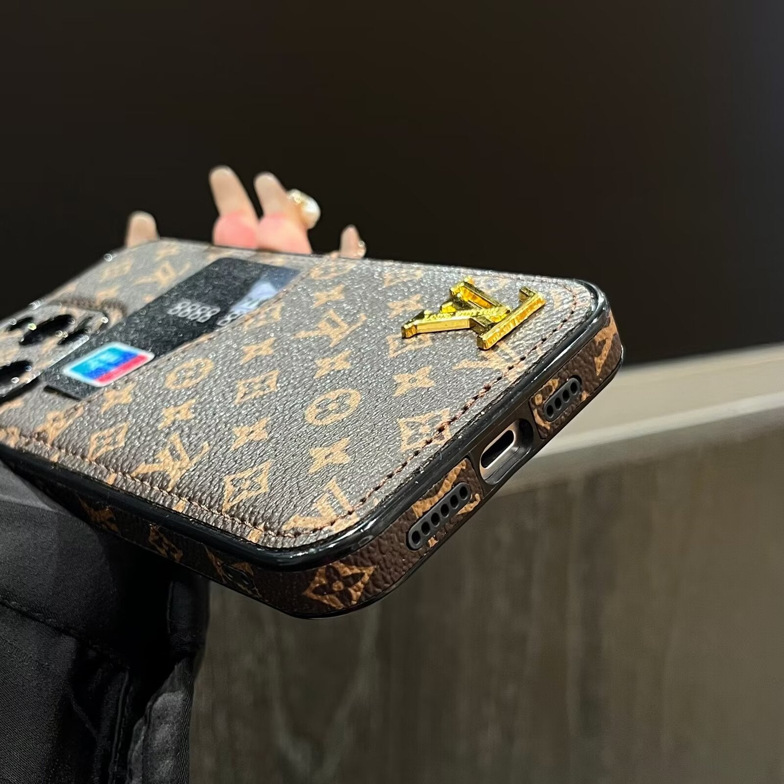 Classic Phone case made of fabric and leather for iPhone 13-17