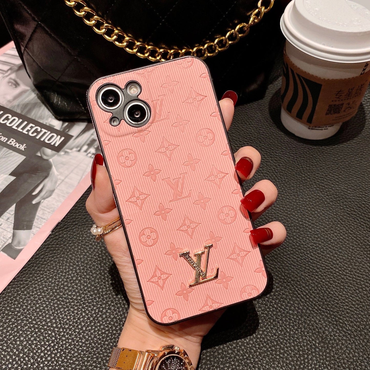 Slim Leather Case for iPhone 12-16