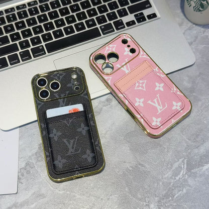 Premium Phone Case with Card Holder For iPhone 12-17