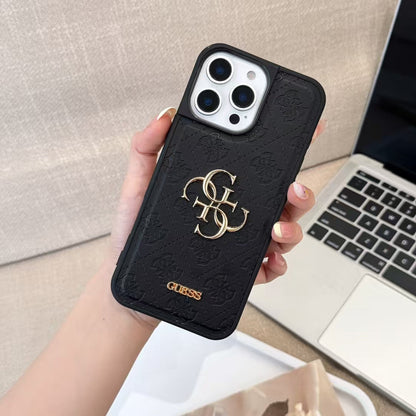 Clean-Cut Leather Case for iPhone 13-16