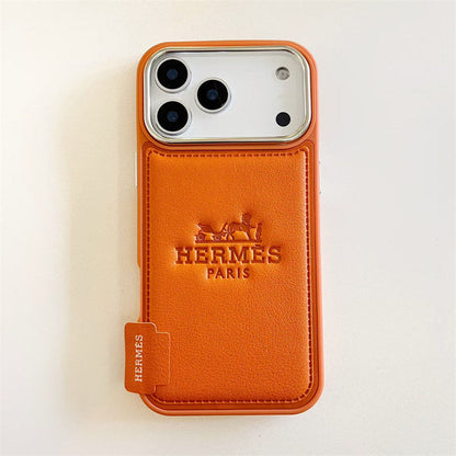 Premium Tooled Leather Phone Case for iPhone 12-17
