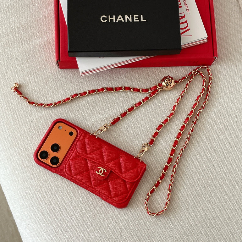 Genuine Leather Wallet Crossbody Bag Phone Case For iPhone 12-17