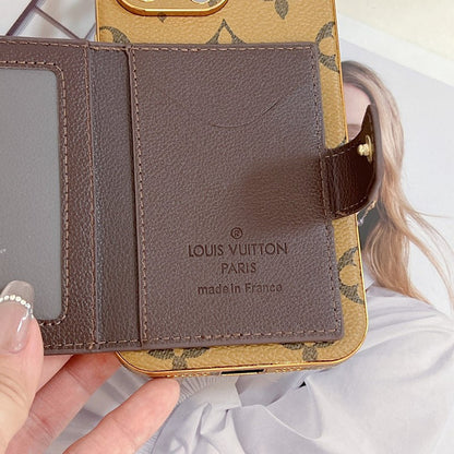 Luxury Classic Card Bag Phone Case for iPhone 12-17