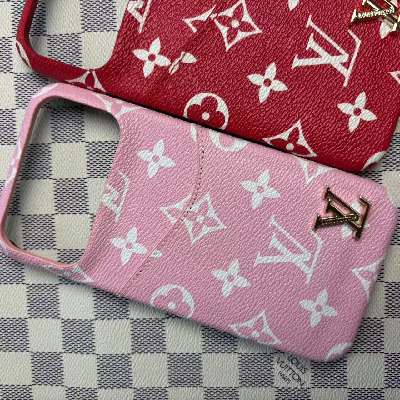 Leather Phone Case with Card Holder For iPhone 12-17