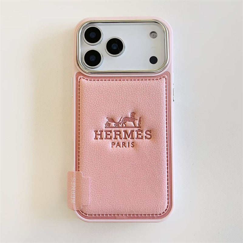 Premium Tooled Leather Phone Case for iPhone 12-17
