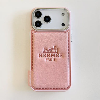 Premium Tooled Leather Phone Case for iPhone 12-17