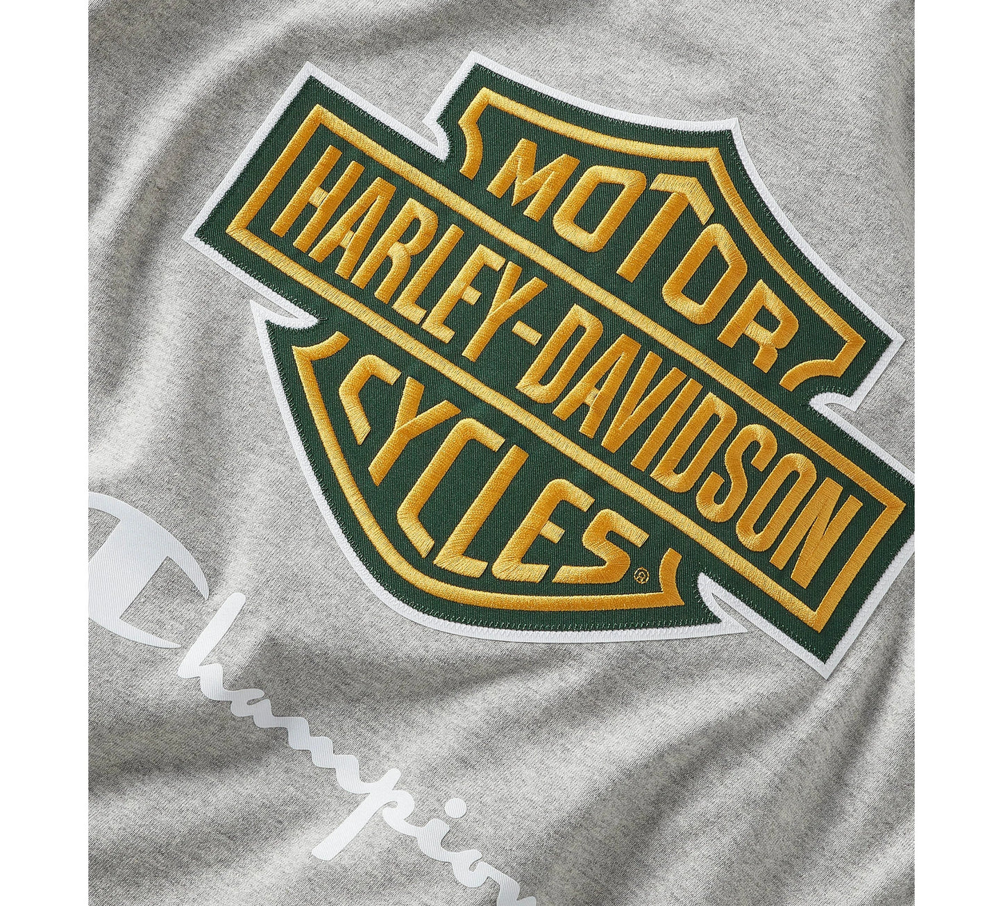 Champion x Harley-Davidson Fanatic Tee Grey Heather & Dark Green