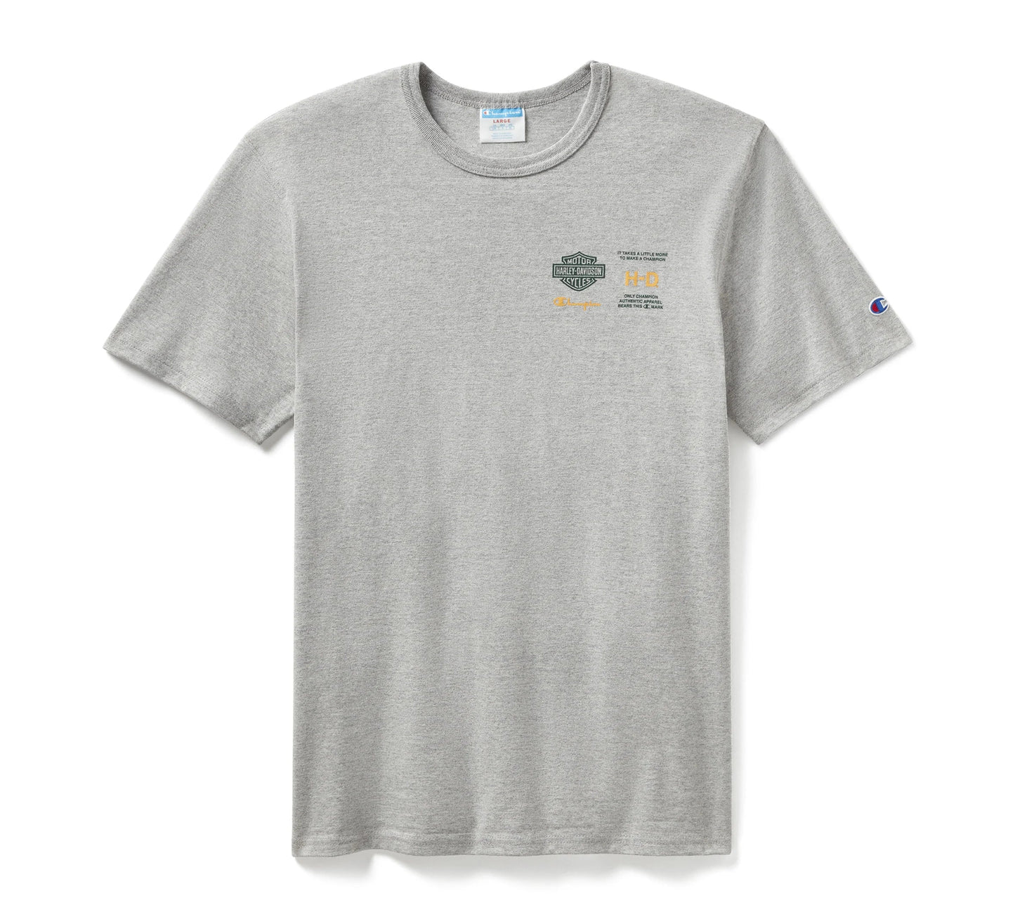 Champion x Harley-Davidson Fanatic Tee Grey Heather & Dark Green