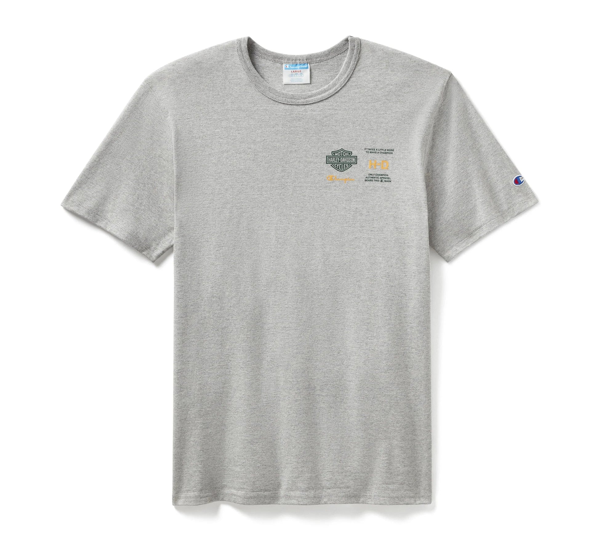 Champion x Harley-Davidson Fanatic Tee Grey Heather & Dark Green