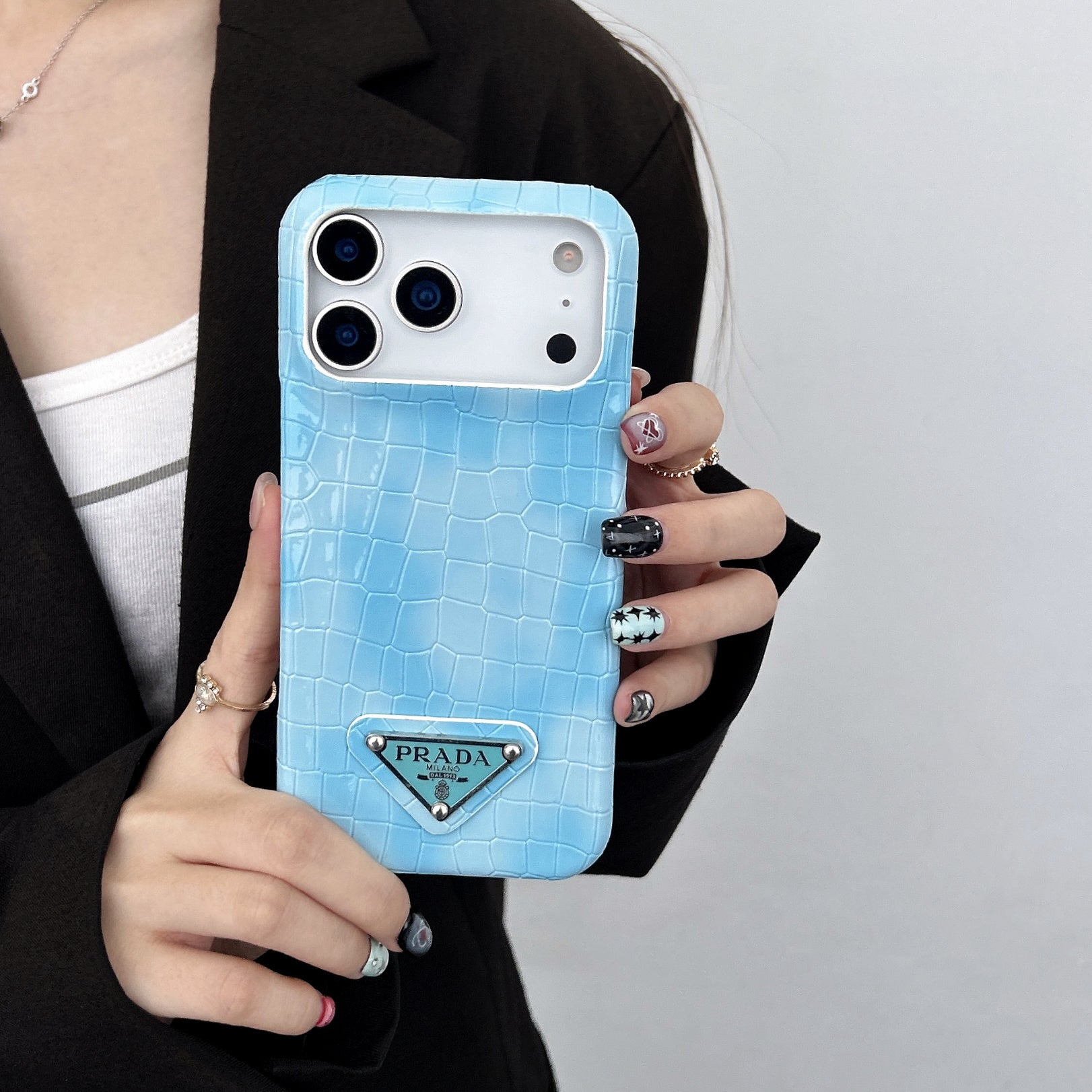 Elegant Prada Apple Phone Case For iPhone 17 / 16 / 15 / 14