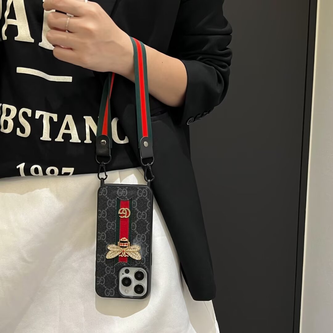 3D Phone Case with Main Wire and Strap for iPhone 12-15