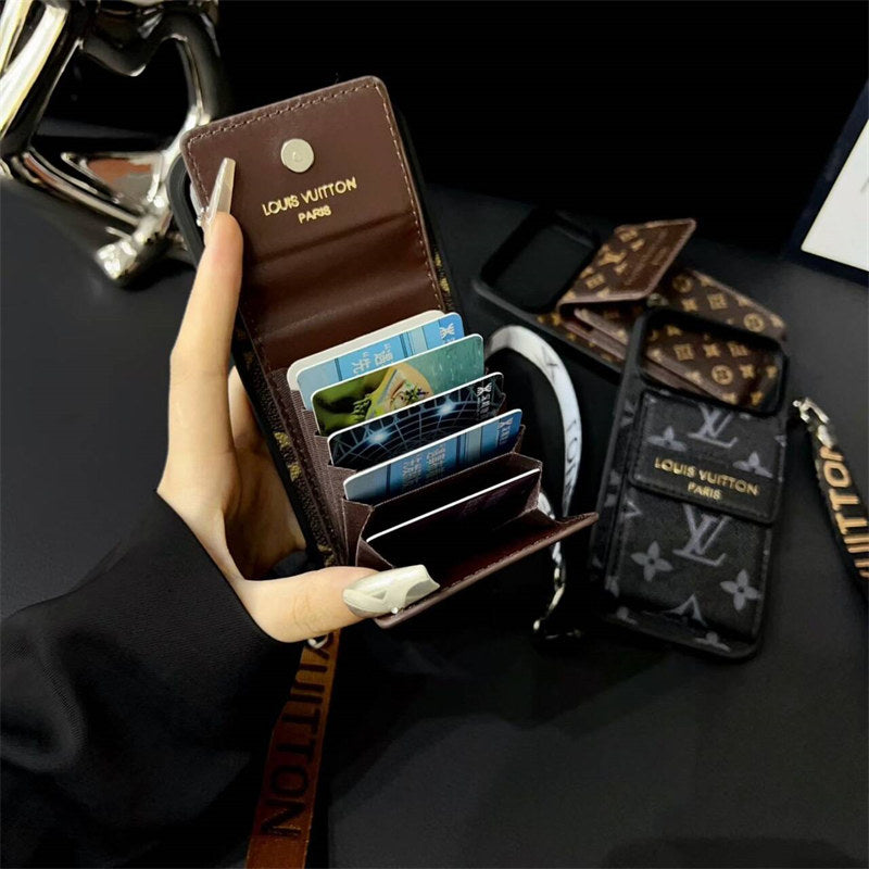 Luxury Phone Case with Card Slot for iPhone 12-17