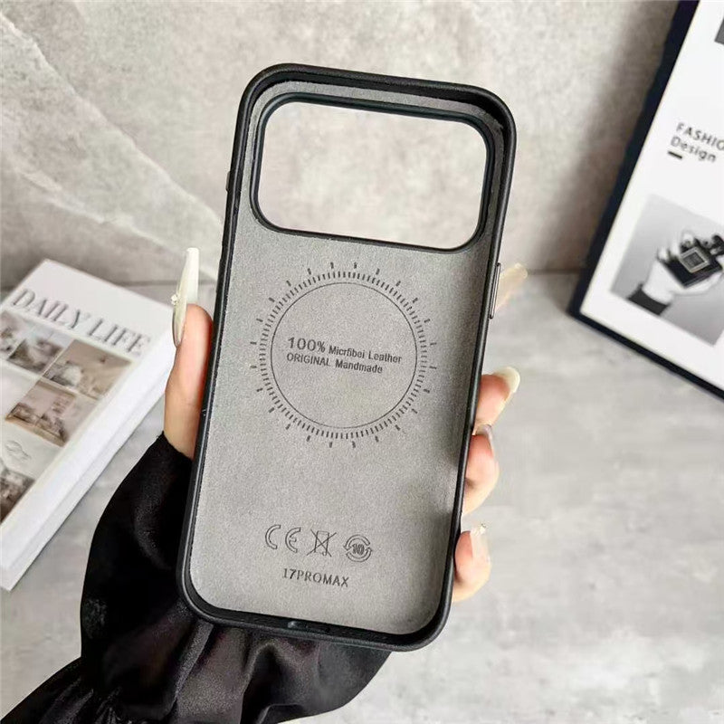 Leather Phone Case with Card Holder For iPhone 13-17