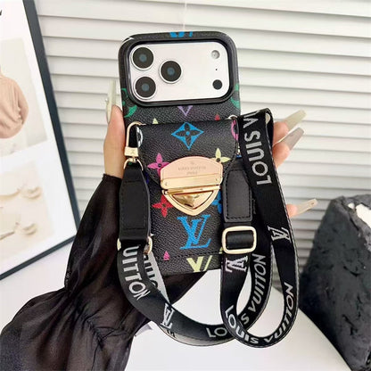 Luxury Phone Case with Strap For iPhone 13-17