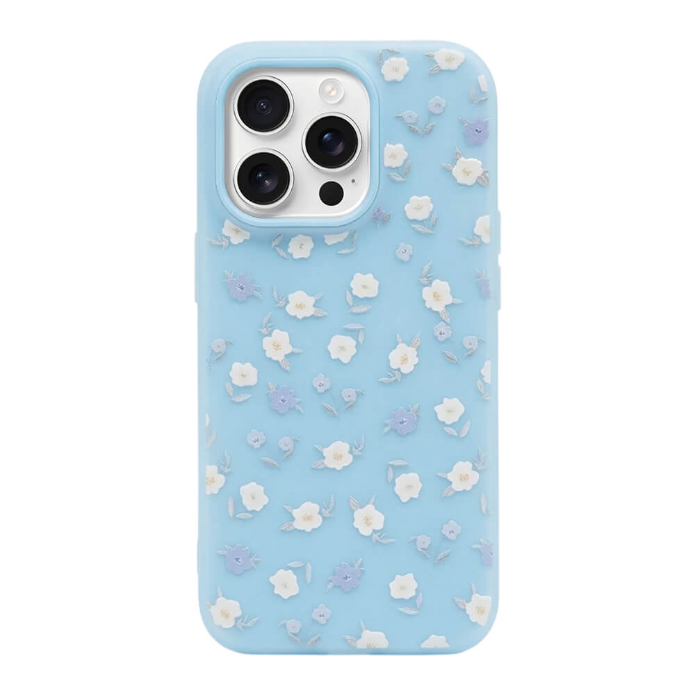 Blue White Floral Phone Case