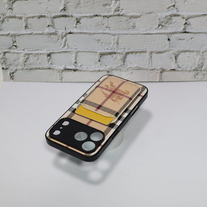Luxury Card Holder Phone Case For iPhone 12-17