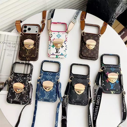Luxury Phone Case with Strap For iPhone 13-17