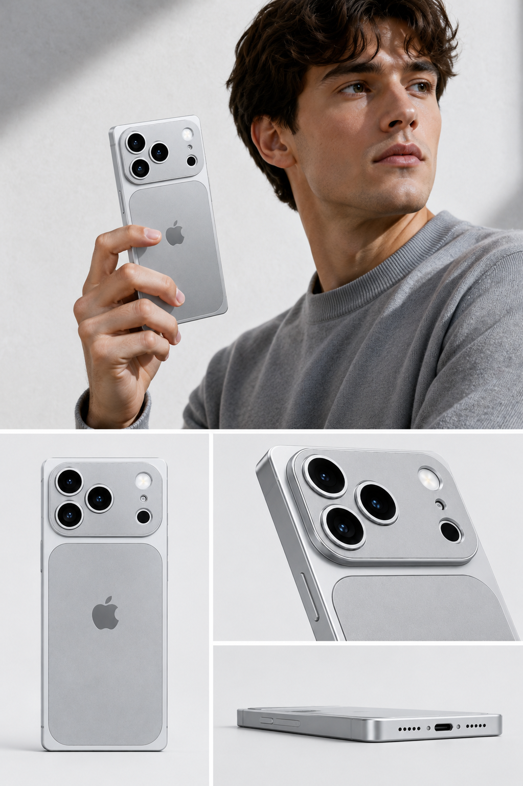 Royale Edition Gray Collection case for iPhone 17 Pro Max, also compatible with iPhone 16, 15, and 14 — stylish, creative