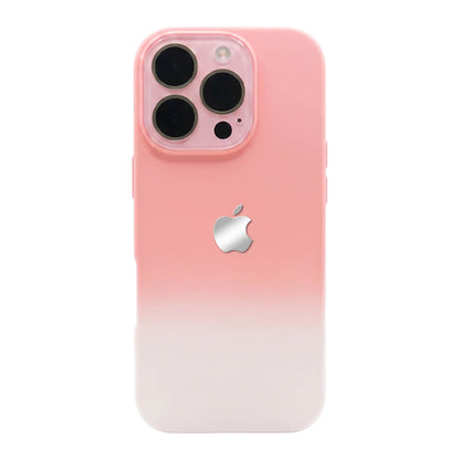 Crystal Lens Silicone Gradient Phone Case - Pink