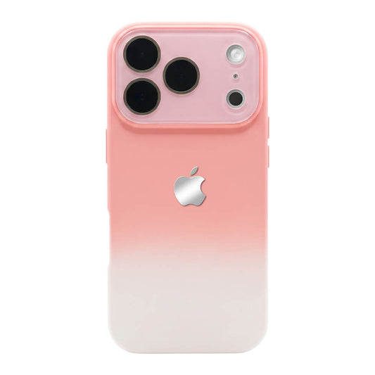 Crystal Lens Silicone Gradient Phone Case - Pink