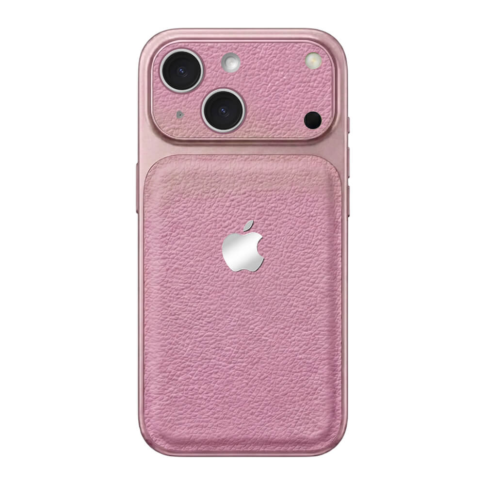 Double Leather Large Window Phone Case - Purple