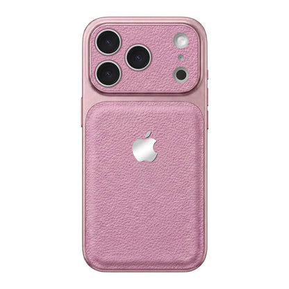Double Leather Large Window Phone Case - Purple