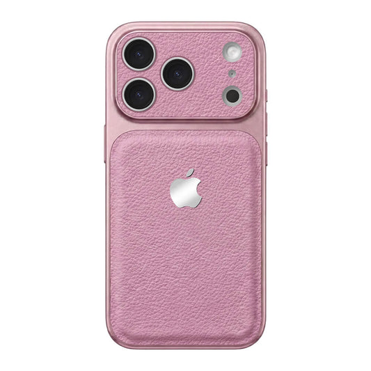 Double Leather Large Window Phone Case - Purple