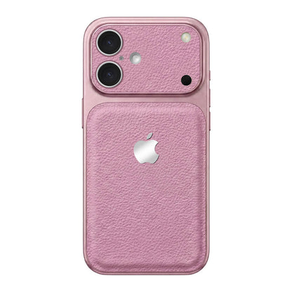 Double Leather Large Window Phone Case - Purple