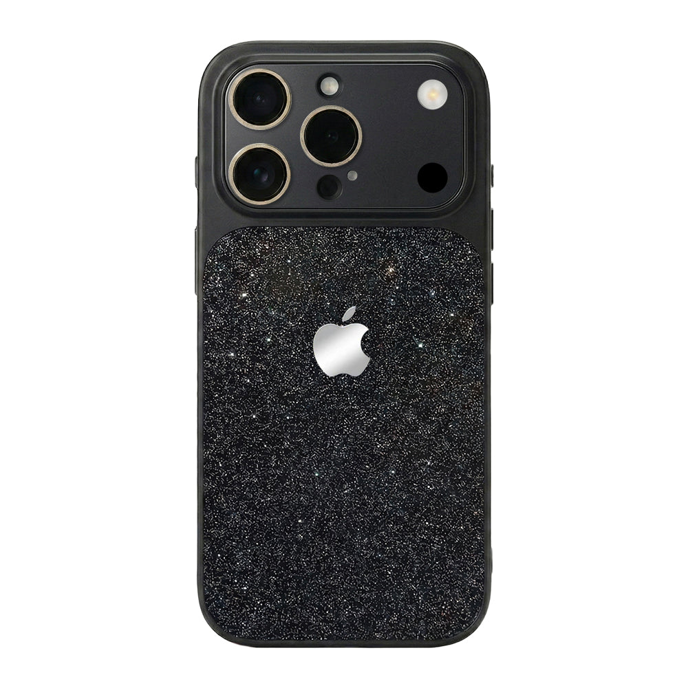 Glitter Frosted Phone Case - Black