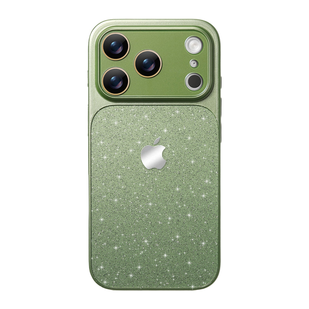 Glitter Frosted Phone Case - Green