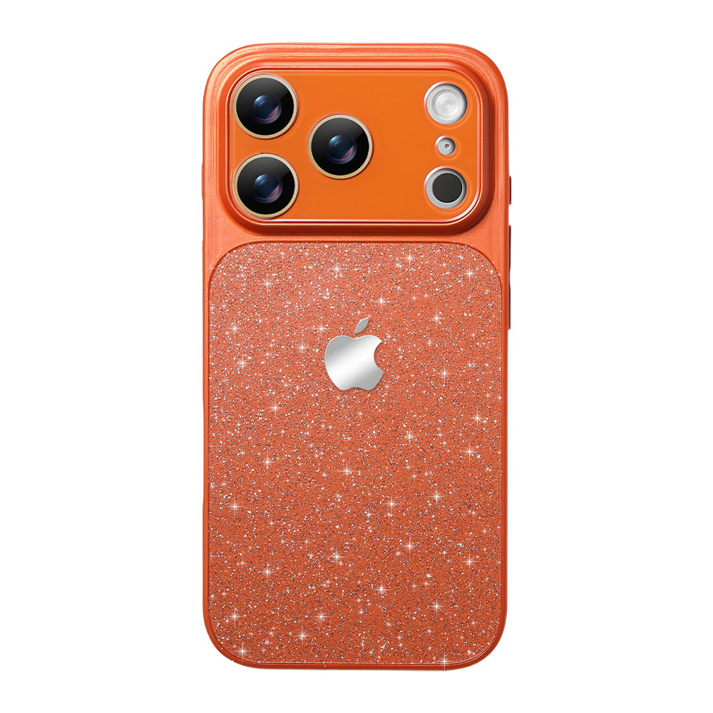 Glitter Frosted Phone Case - Orange
