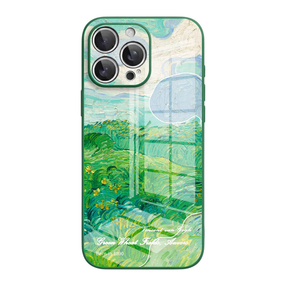Green Wheat Fields, Auvers - iPhone Case