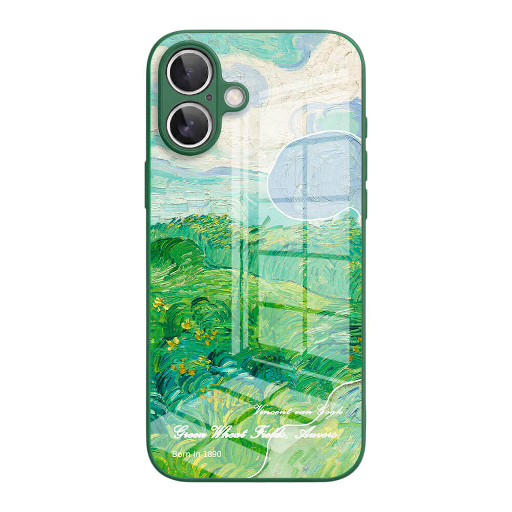Green Wheat Fields, Auvers - iPhone Case
