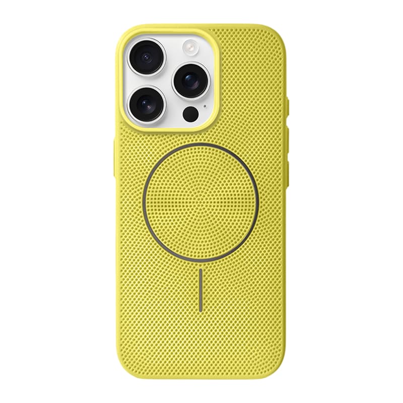 Heat Dissipation Holes MagSafe Phone Case - Yellow