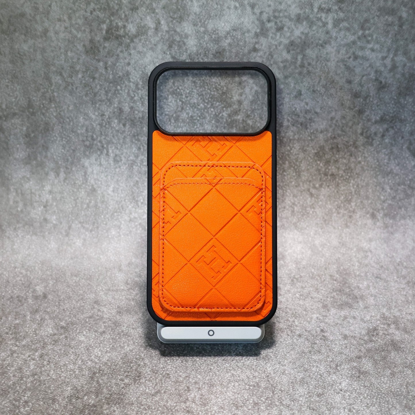 Stamped Leather Phone Case with Card Holder For iPhone 12-17